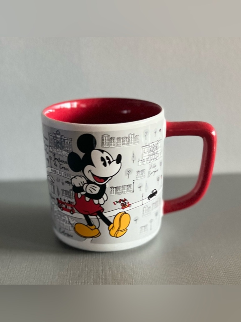 Disney Mickey Mouse “ Heart Belongs to Rome" Mug.